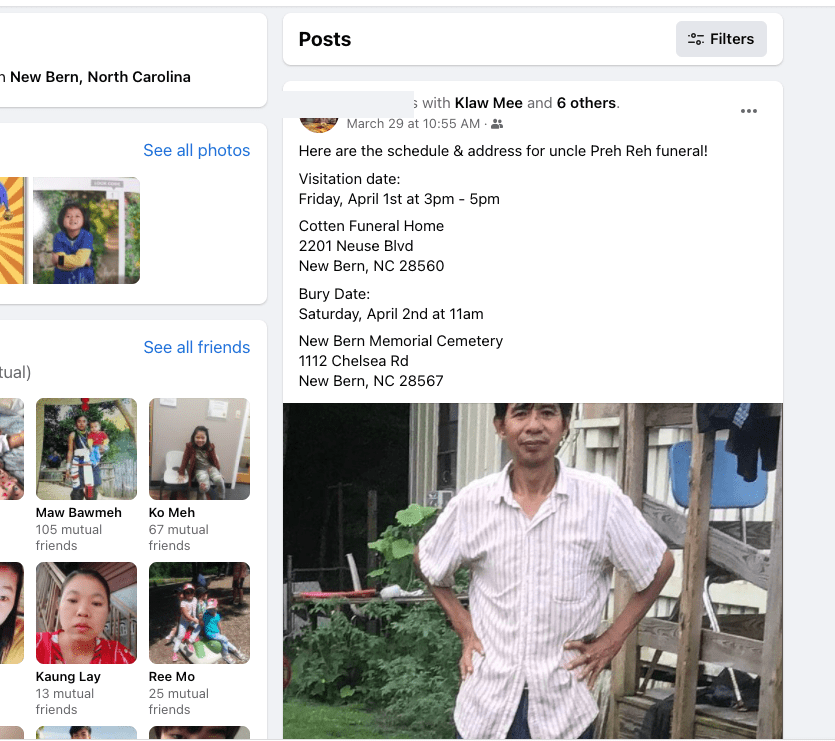 Uncle Phrai Reh passed&nbsp;away…